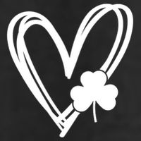St Patrick's Day Clover Heart 7 Panel Mesh Trucker Snapback Hat