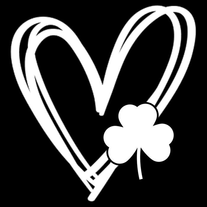 St Patrick's Day Clover Heart Flexfit Unipanel Trucker Cap