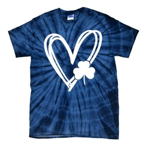 St Patrick's Day Clover Heart Tie-Dye T-Shirt