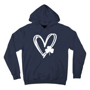 St Patrick's Day Clover Heart Tall Hoodie