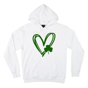 St Patrick's Day Clover Heart Hoodie