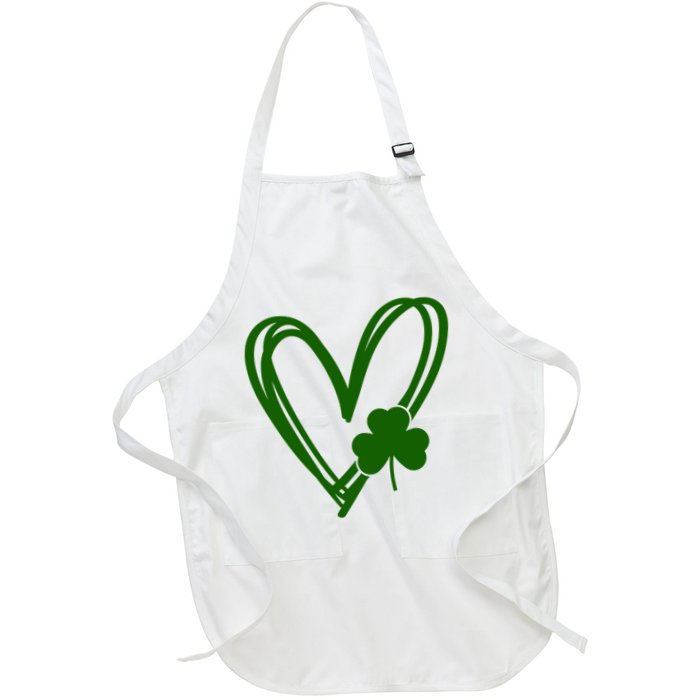 St Patrick's Day Clover Heart Apron
