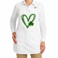 St Patrick's Day Clover Heart Apron