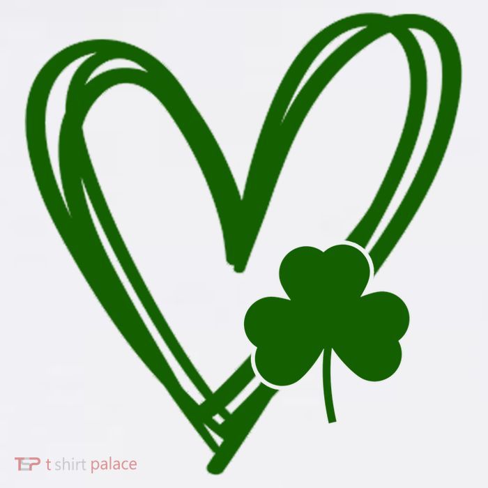 St Patrick's Day Clover Heart Sweatshirt