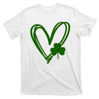 St Patrick's Day Clover Heart T-Shirt