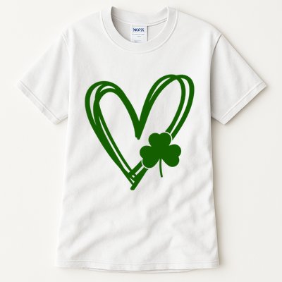 St Patrick's Day Clover Heart Tall T-Shirt