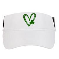 St Patrick's Day Clover Heart Adult Drive Performance Visor