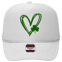 St Patrick's Day Clover Heart Trucker Hat
