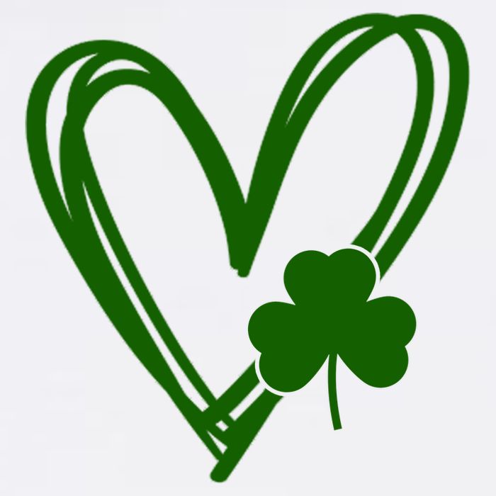 St Patrick's Day Clover Heart Trucker Hat