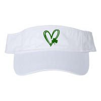 St Patrick's Day Clover Heart Valucap Bio-Washed Visor