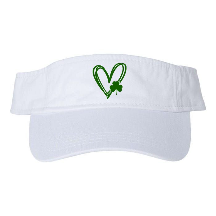 St Patrick's Day Clover Heart Valucap Bio-Washed Visor