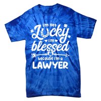 St Patricks Day Not Lucky I'm Blessed Lawyer Christian Cute Gift Tie-Dye T-Shirt