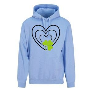 Saint Patrick's Day Green Heart Lucky Charm Paddy's Day Cute Unisex Surf Hoodie