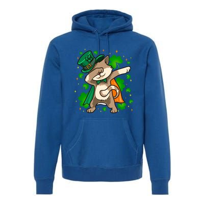 St Patricks Day Catricks Cat Shenanigans Gift Premium Hoodie