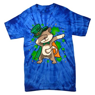 St Patricks Day Catricks Cat Shenanigans Gift Tie-Dye T-Shirt