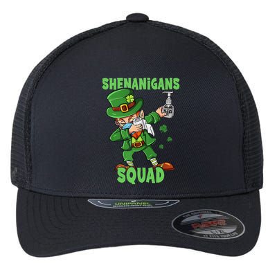 St Patricks Day Dabbing Leprechaun Funny Dab Dance Flexfit Unipanel Trucker Cap