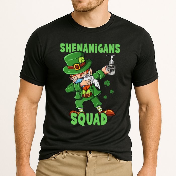 St Patricks Day Dabbing Leprechaun Funny Dab Dance Performance Shirt