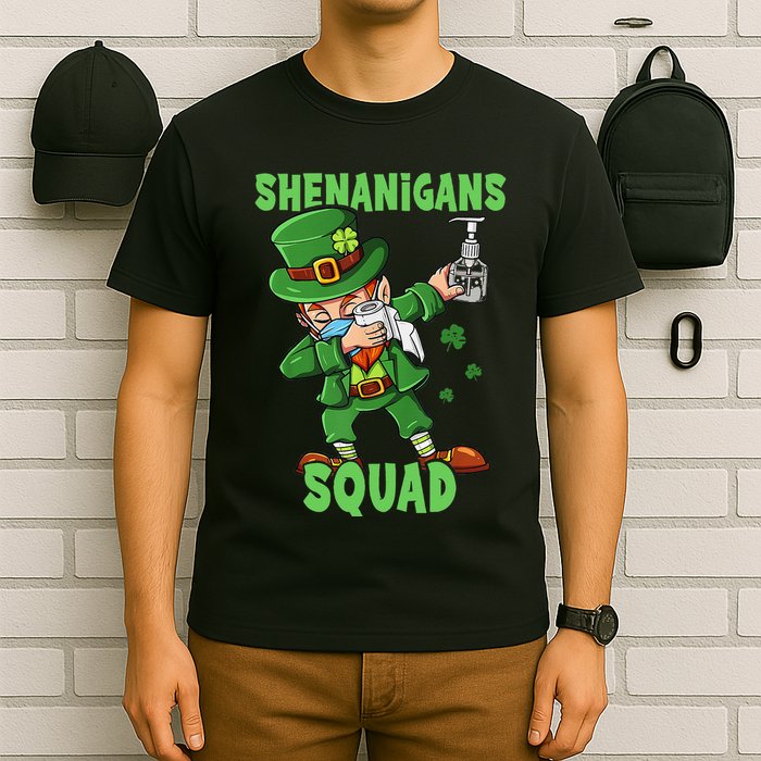 St Patricks Day Dabbing Leprechaun Funny Dab Dance T-Shirt