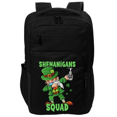 St Patricks Day Dabbing Leprechaun Funny Dab Dance Impact Tech Backpack