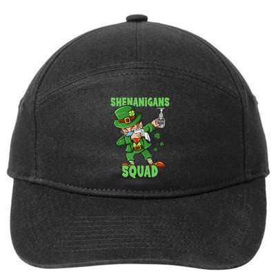 St Patricks Day Dabbing Leprechaun Funny Dab Dance 7-Panel Snapback Hat