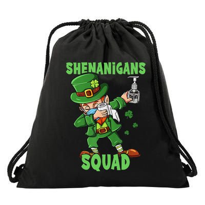 St Patricks Day Dabbing Leprechaun Funny Dab Dance Drawstring Bag