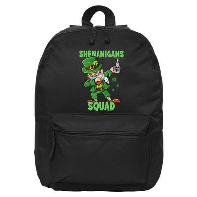 St Patricks Day Dabbing Leprechaun Funny Dab Dance 16 in Basic Backpack