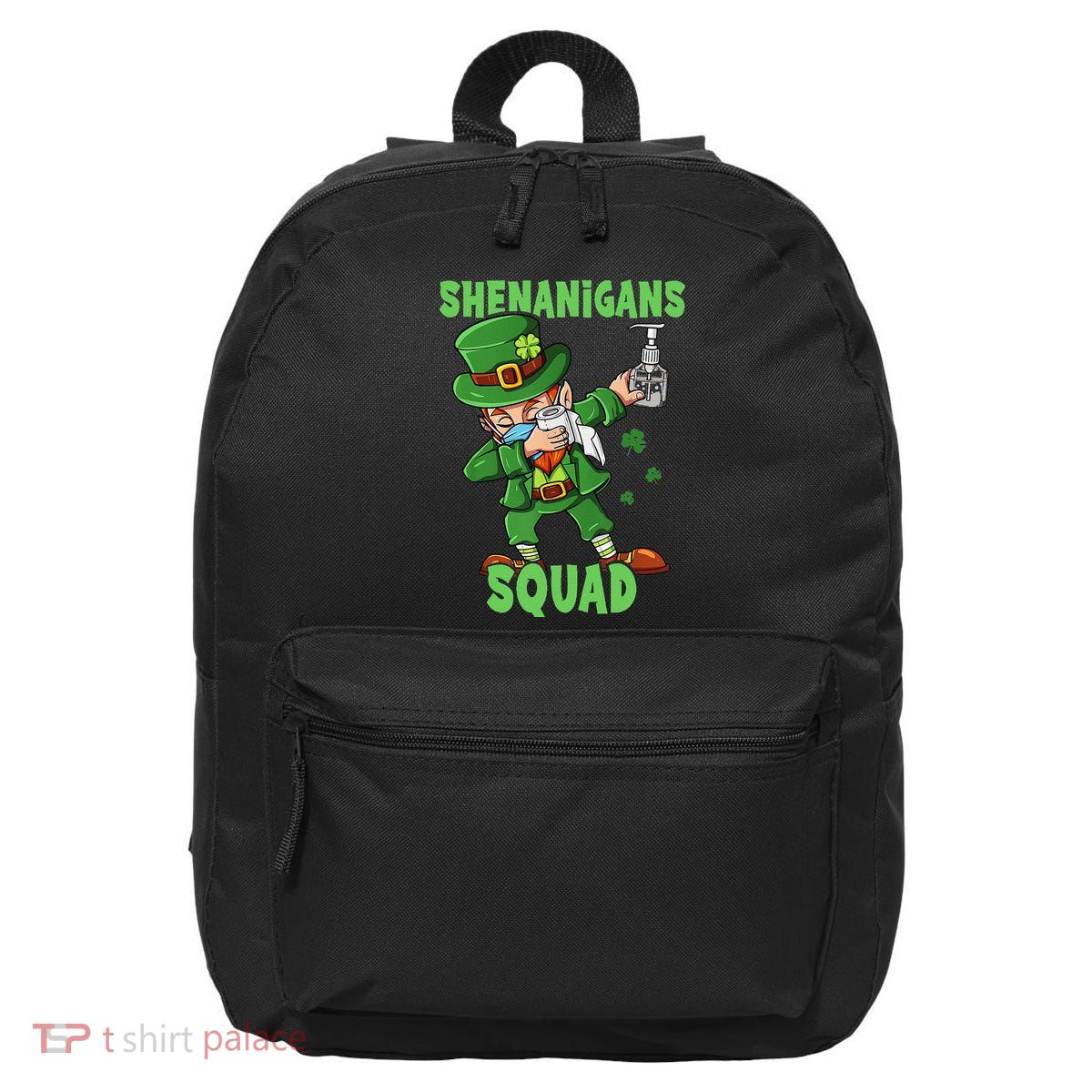 St Patricks Day Dabbing Leprechaun Funny Dab Dance 16 in Basic Backpack