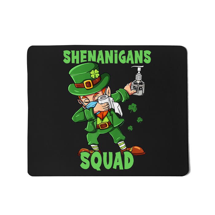 St Patricks Day Dabbing Leprechaun Funny Dab Dance Mousepad