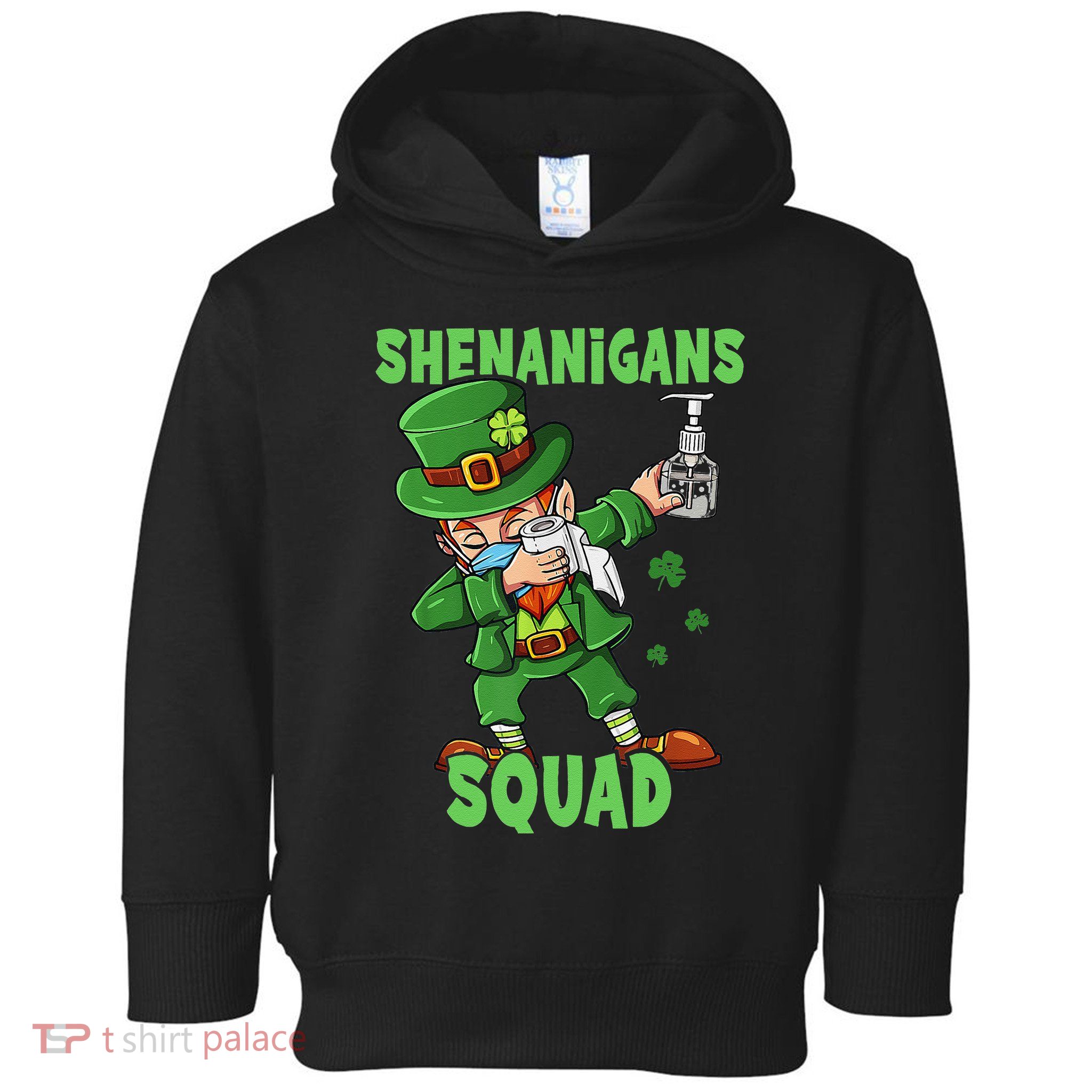 St Patricks Day Dabbing Leprechaun Funny Dab Dance Toddler Hoodie