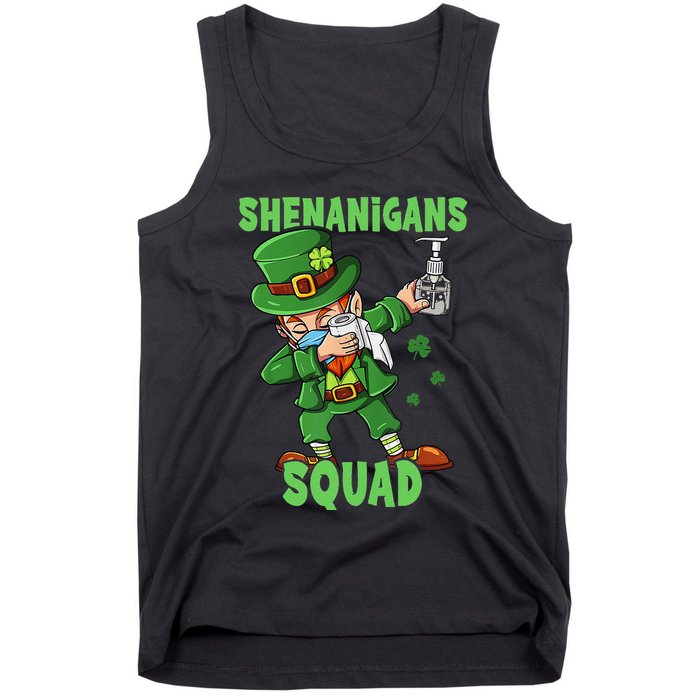 St Patricks Day Dabbing Leprechaun Funny Dab Dance Tank Top