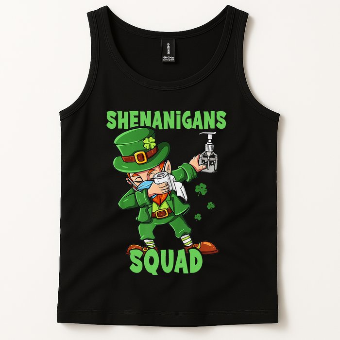 St Patricks Day Dabbing Leprechaun Funny Dab Dance Tank Top