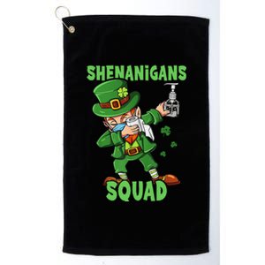 St Patricks Day Dabbing Leprechaun Funny Dab Dance Platinum Collection Golf Towel