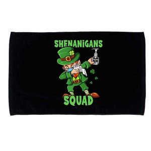 St Patricks Day Dabbing Leprechaun Funny Dab Dance Microfiber Hand Towel