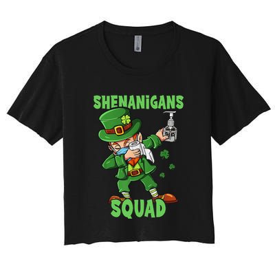 St Patricks Day Dabbing Leprechaun Funny Dab Dance Crop Top