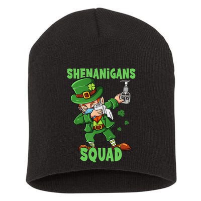 St Patricks Day Dabbing Leprechaun Funny Dab Dance Short Acrylic Beanie