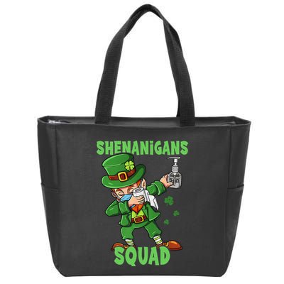 St Patricks Day Dabbing Leprechaun Funny Dab Dance Zip Tote Bag