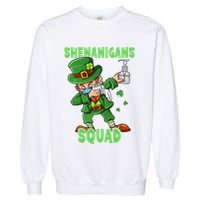 St Patricks Day Dabbing Leprechaun Funny Dab Dance Garment-Dyed Sweatshirt