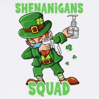 St Patricks Day Dabbing Leprechaun Funny Dab Dance Garment-Dyed Sweatshirt