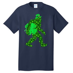 St Patricks Day Bigfoot Clover Leaf Irish Sasquatch Tall T-Shirt