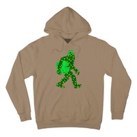 St Patricks Day Bigfoot Clover Leaf Irish Sasquatch Hoodie