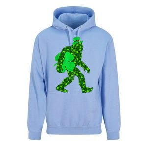 St Patricks Day Bigfoot Clover Leaf Irish Sasquatch Unisex Surf Hoodie