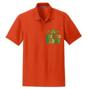 St Patricks Day Here Gift Dry Zone Grid Polo