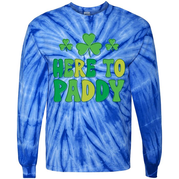 St Patricks Day Here Gift Tie-Dye Long Sleeve Shirt