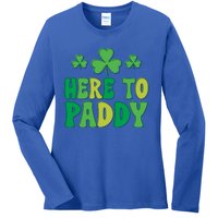 St Patricks Day Here Gift Ladies Long Sleeve Shirt