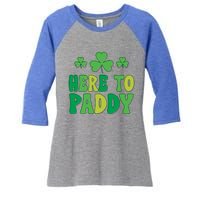 St Patricks Day Here Gift Women's Tri-Blend 3/4-Sleeve Raglan Shirt