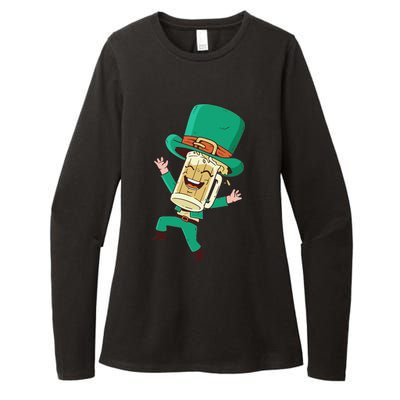 St Patrick's Day St Irish Beer Whiskey Shamrock Womens CVC Long Sleeve Shirt