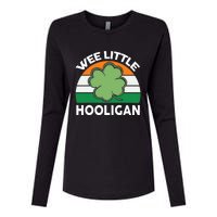 St Patricks Day Wee Little Hooligan Womens Cotton Relaxed Long Sleeve T-Shirt