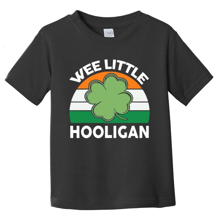 St Patricks Day Wee Little Hooligan Toddler T-Shirt