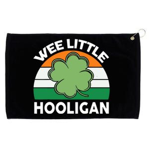 St Patricks Day Wee Little Hooligan Grommeted Golf Towel