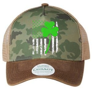 St. Patrick's Day Irish American Flag Shamrock Legacy Tie Dye Trucker Hat